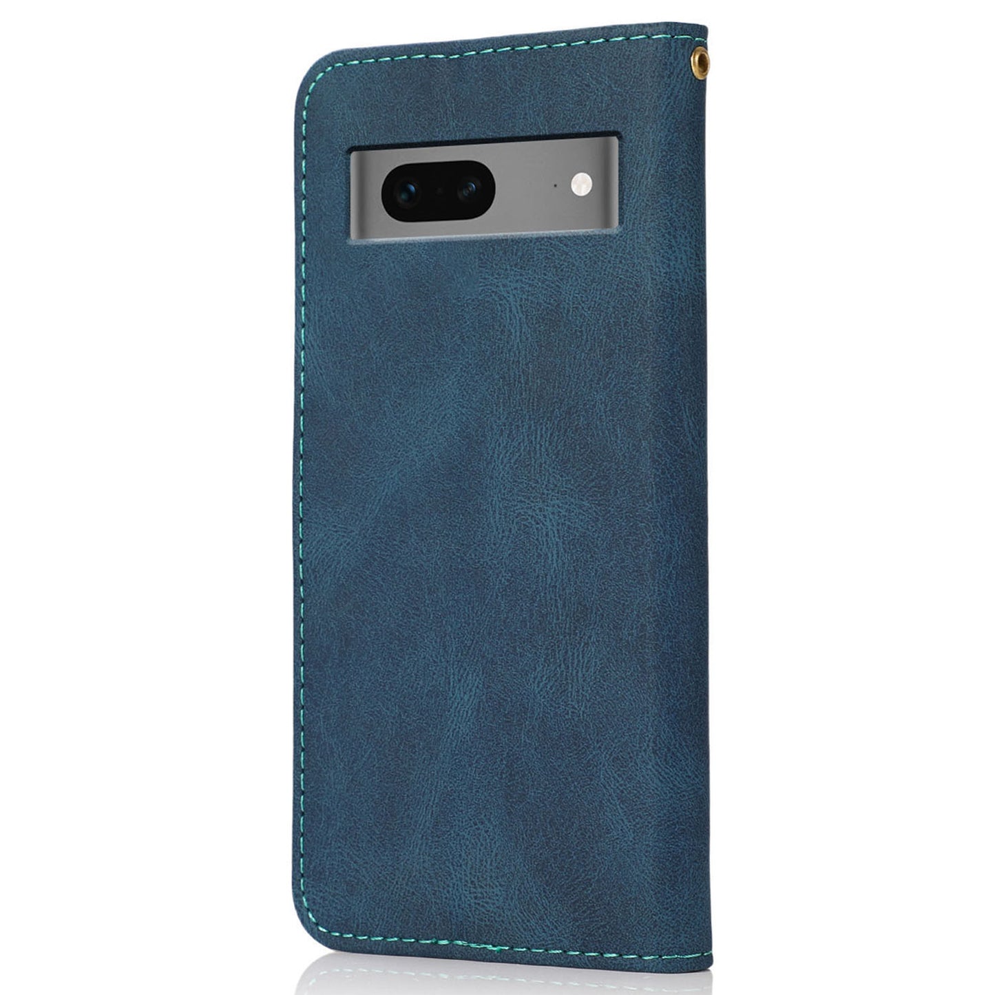 For Google Pixel 7 5G PU Leather Splicing Phone Case Wallet Stand Folio Cover