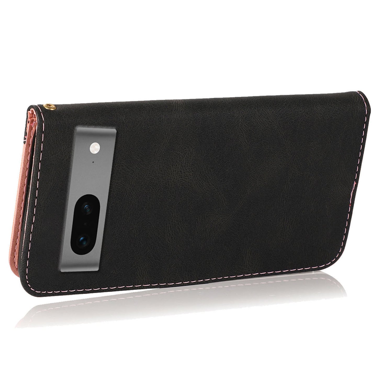 For Google Pixel 7 5G PU Leather Splicing Phone Case Wallet Stand Folio Cover