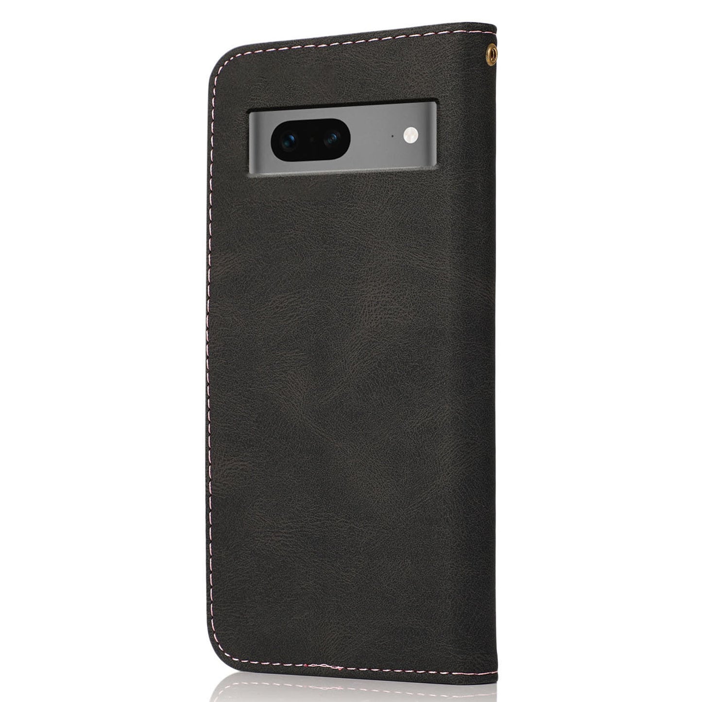 For Google Pixel 7 5G PU Leather Splicing Phone Case Wallet Stand Folio Cover