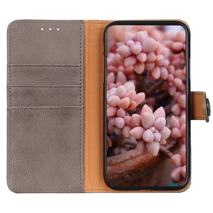 KHAZNEH for Nokia C22 PU Leather Cell Phone Wallet Stand Case Cowhide Texture Cover