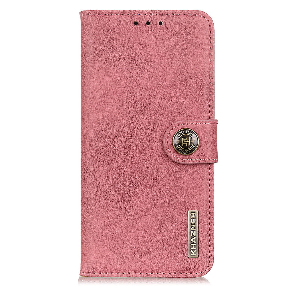 KHAZNEH for Nokia C22 PU Leather Cell Phone Wallet Stand Case Cowhide Texture Cover