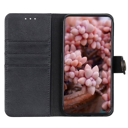 KHAZNEH for Nokia C22 PU Leather Cell Phone Wallet Stand Case Cowhide Texture Cover