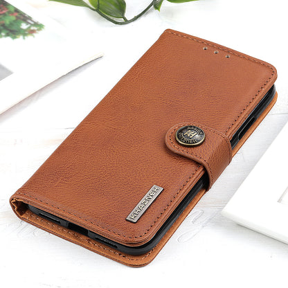 KHAZNEH for Nokia C22 PU Leather Cell Phone Wallet Stand Case Cowhide Texture Cover