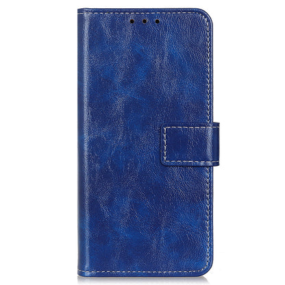 Phone Case for Nokia C22 , Retro Crazy Horse Texture PU Leather Stand Wallet Shockproof Cover
