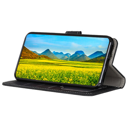 PU Leather Cover for Nokia C22 Wallet Phone Case Crocodile Texture Stand Flip Phone Cover