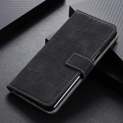 PU Leather Cover for Nokia C22 Wallet Phone Case Crocodile Texture Stand Flip Phone Cover