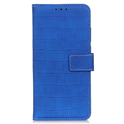 PU Leather Cover for Nokia C22 Wallet Phone Case Crocodile Texture Stand Flip Phone Cover