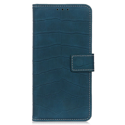 PU Leather Cover for Nokia C22 Wallet Phone Case Crocodile Texture Stand Flip Phone Cover