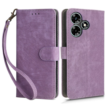 For Infinix Hot 30i X669 / Hot 30i NFC Drop-proof Stand Cover RFID Blocking Wallet Leather Case with Strap