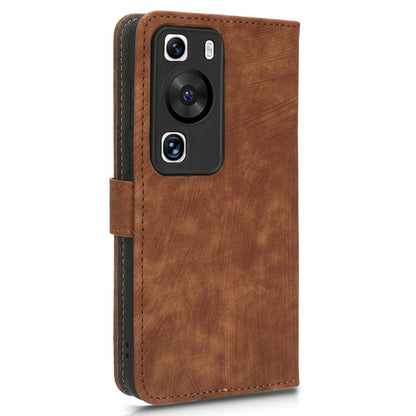 For Huawei P60 / P60 Pro Anti-collision Stand Cover RFID Blocking Wallet Leather Case with Strap