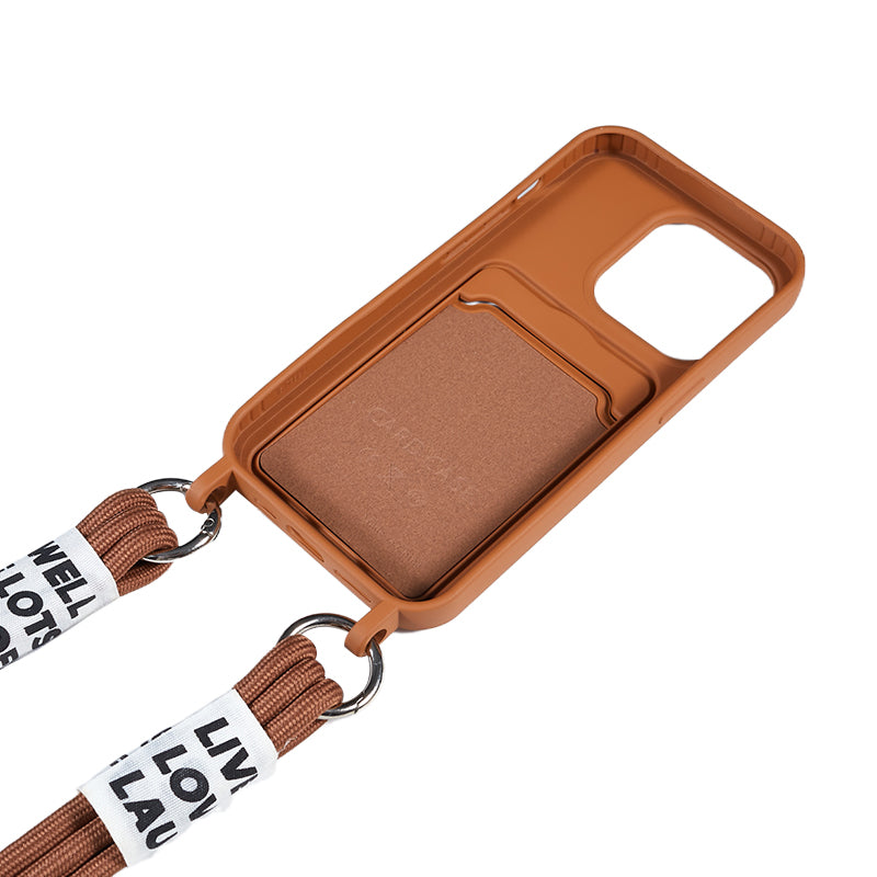 Protective Case for iPhone 14 Pro Max Liquid Silicone Slim Case Card Slot Phone Cover with Strap