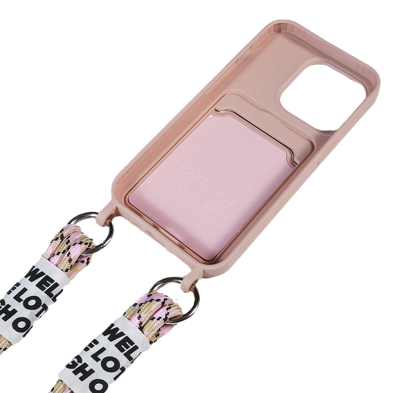 Anti-Drop Slim Case for iPhone 13 Pro Max 6.7 inch Liquid Silicone Phone Cover with Card Slot, Strap