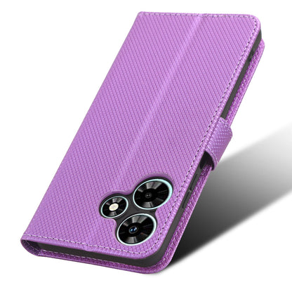For Infinix Hot 30i / Hot 30i NFC X669 Leather Phone Case Diamond Texture Flip Stand Wallet Cover