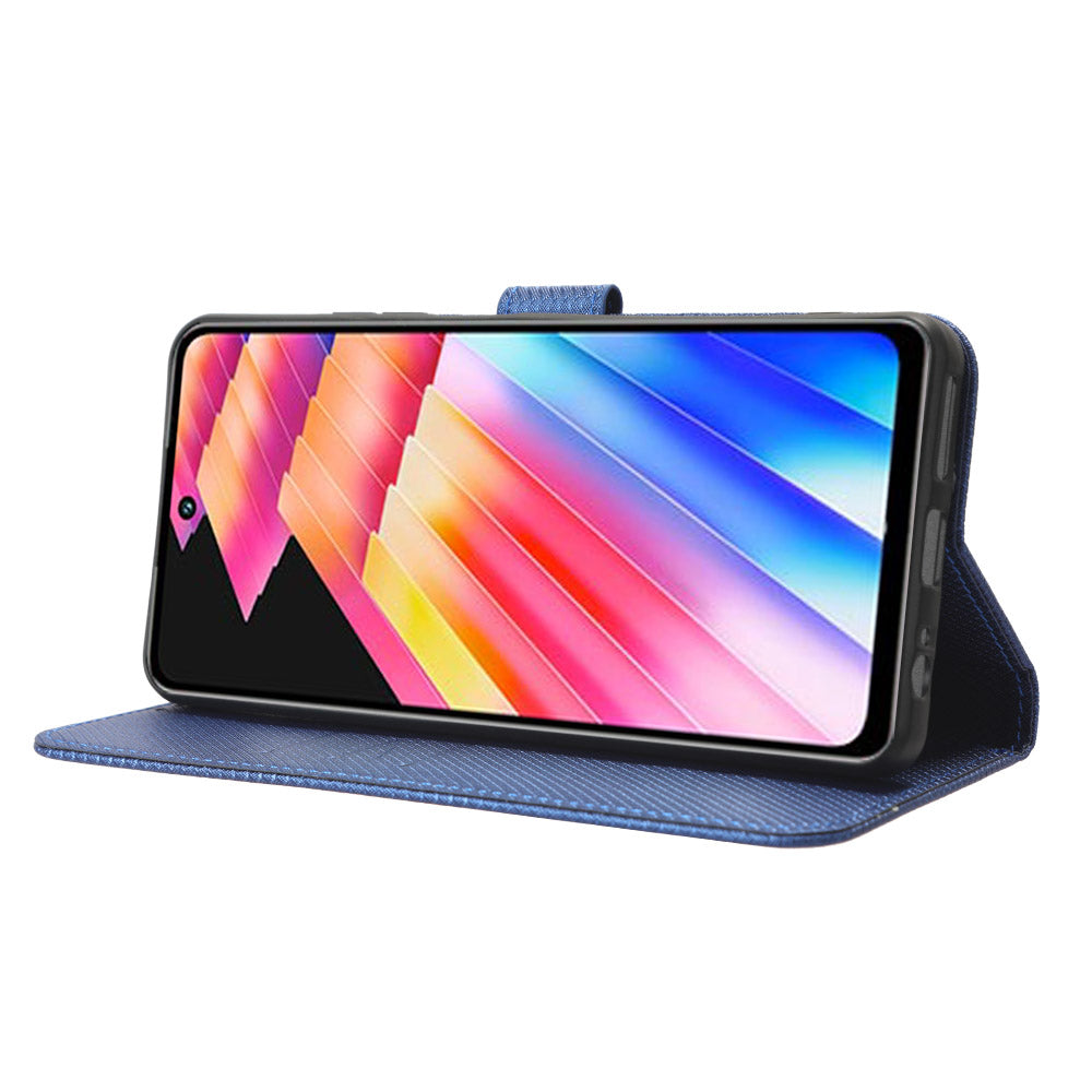 For Infinix Hot 30i / Hot 30i NFC X669 Leather Phone Case Diamond Texture Flip Stand Wallet Cover