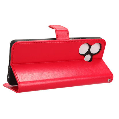 For Infinix Hot 30i / Hot 30i NFC X669 Wallet Phone Case PU Leather Crazy Horse Texture Flip Stand Cover