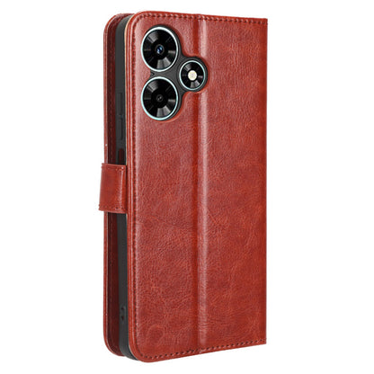 For Infinix Hot 30i / Hot 30i NFC X669 Wallet Phone Case PU Leather Crazy Horse Texture Flip Stand Cover