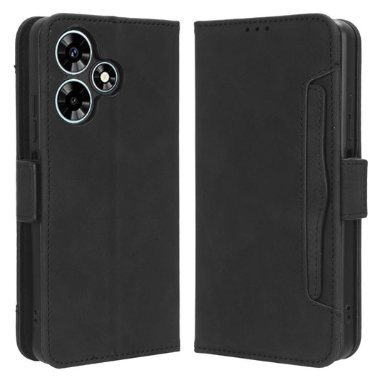 For Infinix Hot 30i / Hot 30i NFC X669 Flip Stand Phone Case PU Leather Multiple Card Slots Wallet Cover