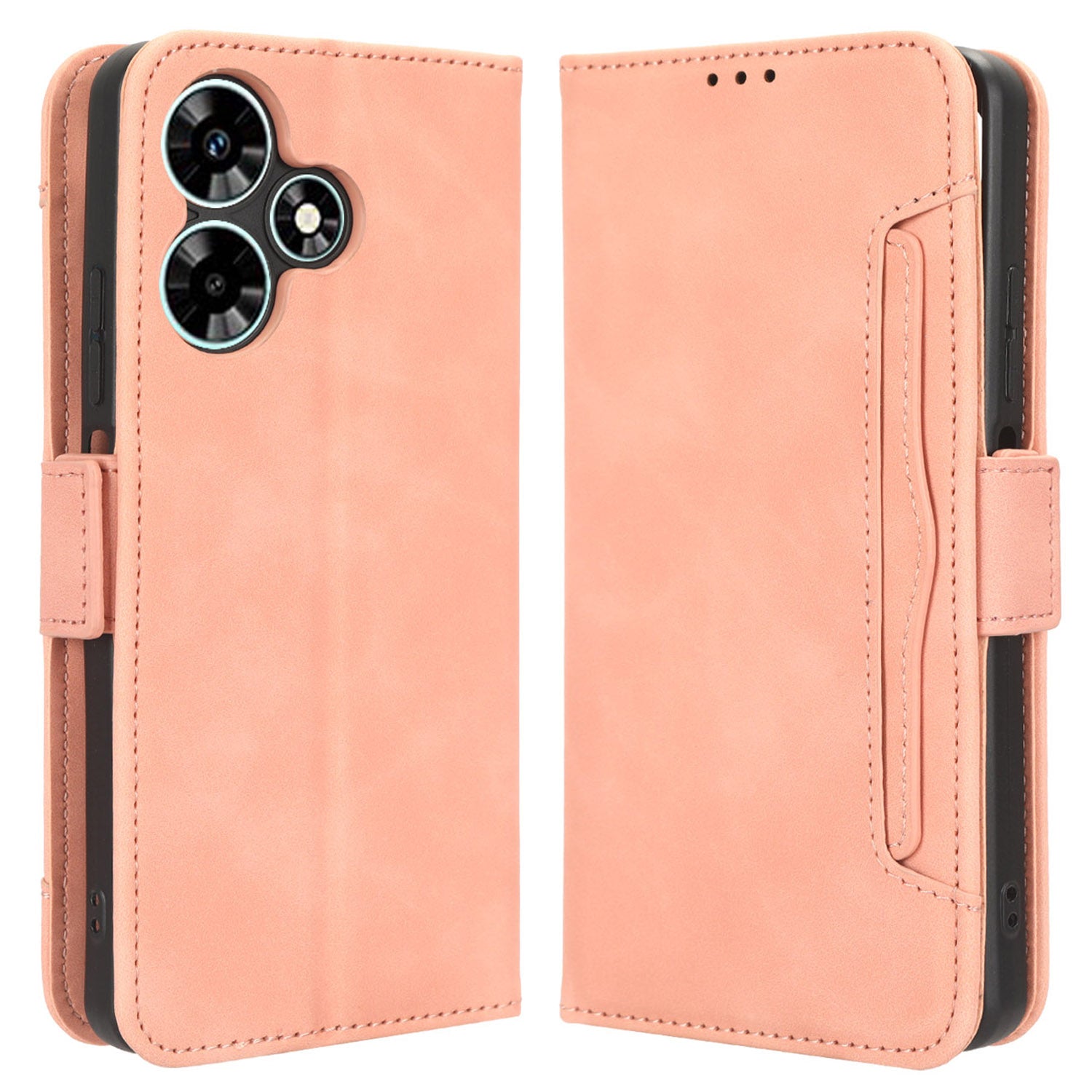 For Infinix Hot 30i / Hot 30i NFC X669 Flip Stand Phone Case PU Leather Multiple Card Slots Wallet Cover