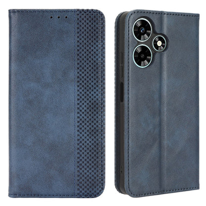 For Infinix Hot 30i / Hot 30i NFC X669 PU Leather Vintage Phone Case Folio Book Stand Wallet Cover