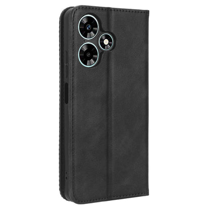 For Infinix Hot 30i / Hot 30i NFC X669 PU Leather Vintage Phone Case Folio Book Stand Wallet Cover