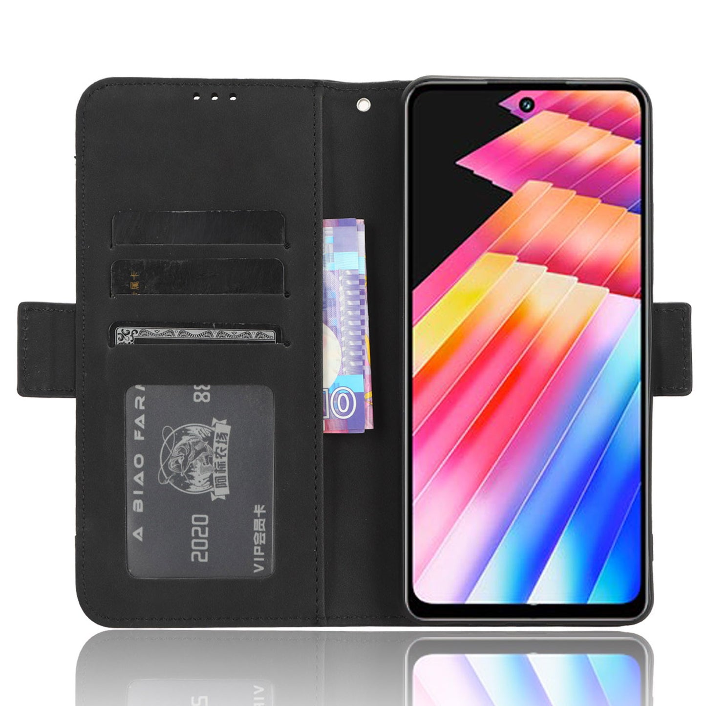For Infinix Hot 30 X6831 PU Leather Stand Phone Cover Multiple Card Slots Flip Wallet Case
