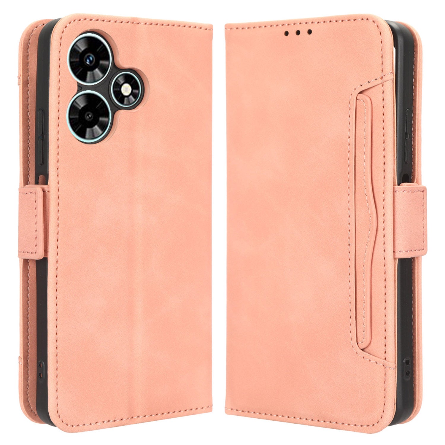 For Infinix Hot 30 X6831 PU Leather Stand Phone Cover Multiple Card Slots Flip Wallet Case