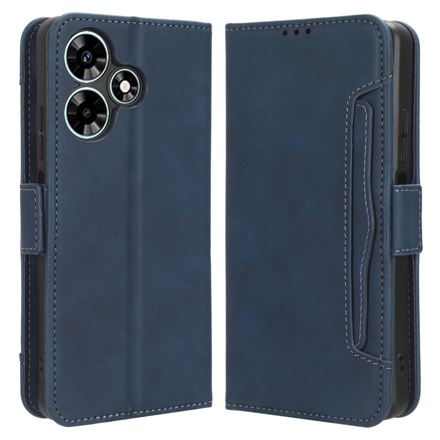 For Infinix Hot 30 X6831 PU Leather Stand Phone Cover Multiple Card Slots Flip Wallet Case