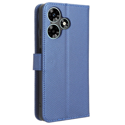 For Infinix Hot 30 X6831 PU Leather Folio Phone Case Wallet Diamond Texture Stand Design Cover