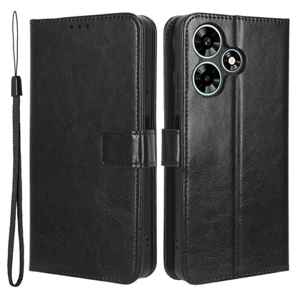For Infinix Hot 30 X6831 PU Leather Crazy Horse Texture Phone Case Stand Feature Flip Wallet Cover