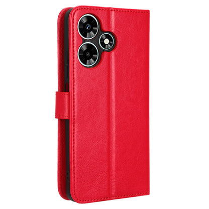 For Infinix Hot 30 X6831 PU Leather Crazy Horse Texture Phone Case Stand Feature Flip Wallet Cover
