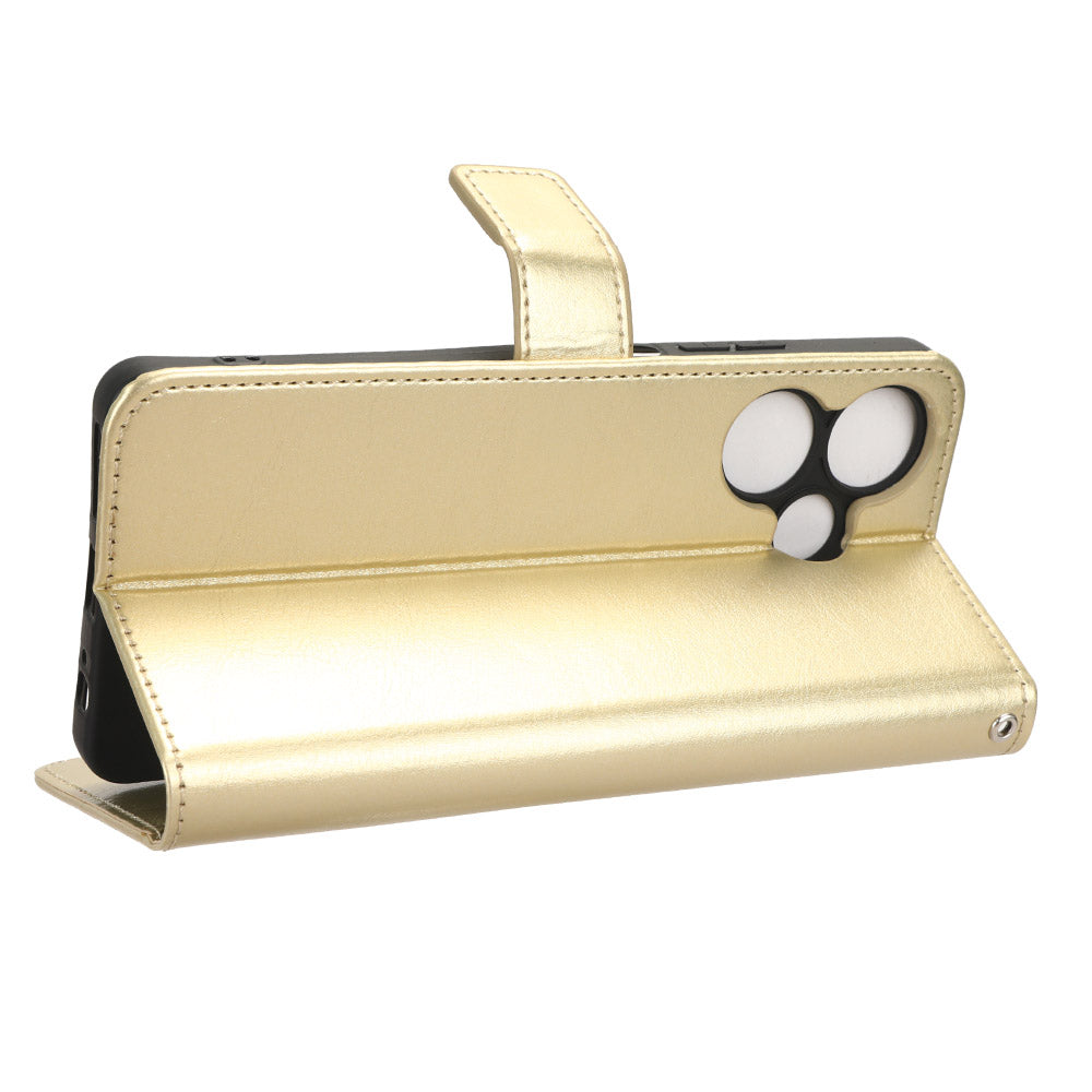 For Infinix Hot 30 X6831 PU Leather Crazy Horse Texture Phone Case Stand Feature Flip Wallet Cover