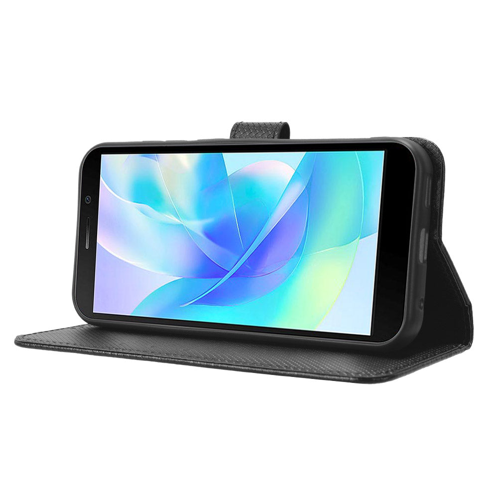 Wallet Case for Doogee X97 / X97 Pro , PU Leather Diamond Texture Stand Shockproof Phone Cover