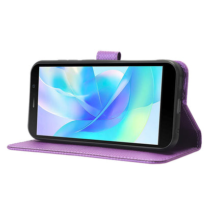 Wallet Case for Doogee X97 / X97 Pro , PU Leather Diamond Texture Stand Shockproof Phone Cover