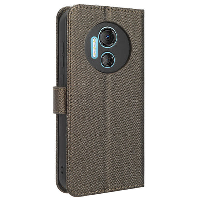 Wallet Case for Doogee X97 / X97 Pro , PU Leather Diamond Texture Stand Shockproof Phone Cover