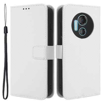 Wallet Case for Doogee X97 / X97 Pro , PU Leather Diamond Texture Stand Shockproof Phone Cover