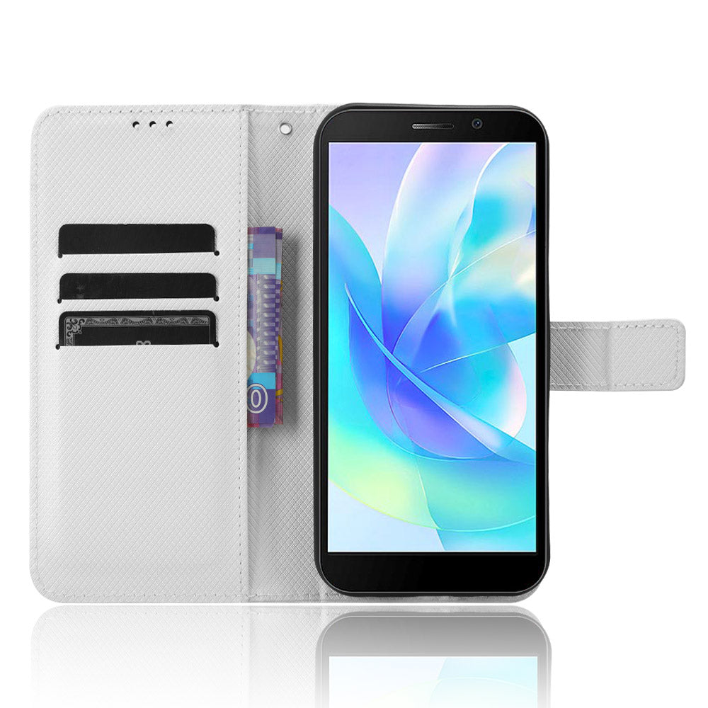 Wallet Case for Doogee X97 / X97 Pro , PU Leather Diamond Texture Stand Shockproof Phone Cover