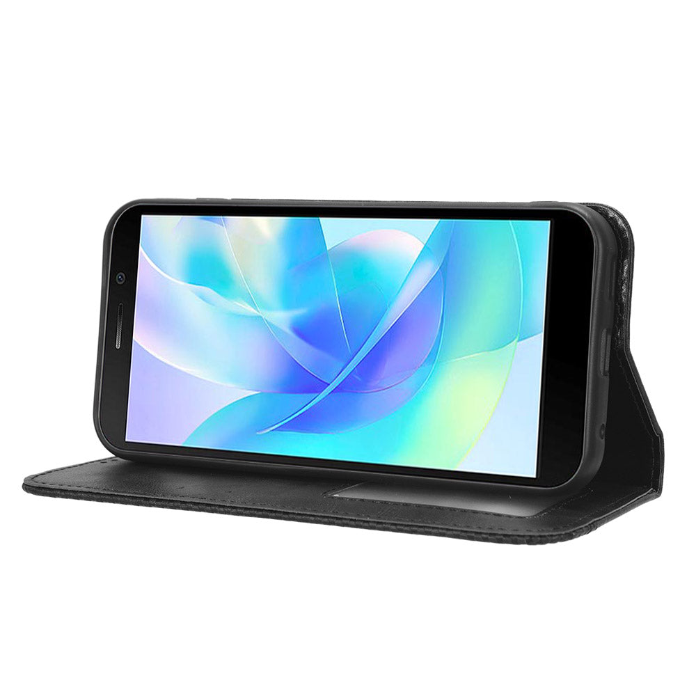 For Doogee X97 / X97 Pro Vintage PU Leather Wallet Phone Case Folio Stand Protective Cover