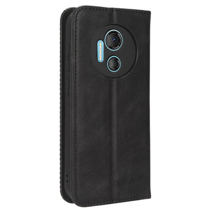 For Doogee X97 / X97 Pro Vintage PU Leather Wallet Phone Case Folio Stand Protective Cover