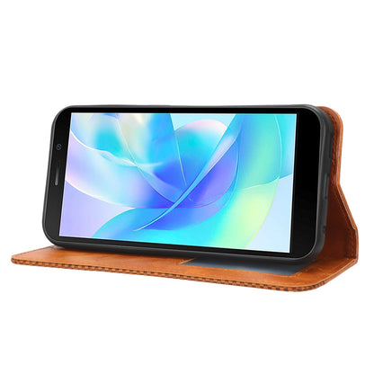 For Doogee X97 / X97 Pro Vintage PU Leather Wallet Phone Case Folio Stand Protective Cover