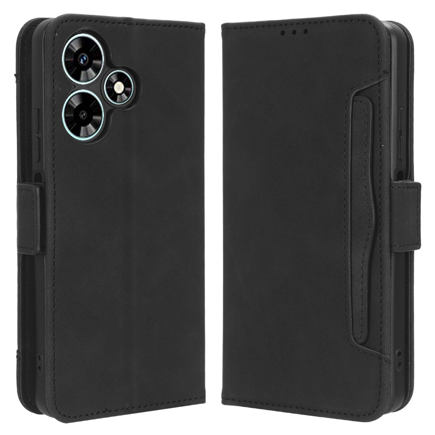 For Infinix Hot 30 Play Flip Stand Leather Phone Case Multiple Card Slots Wallet Cover