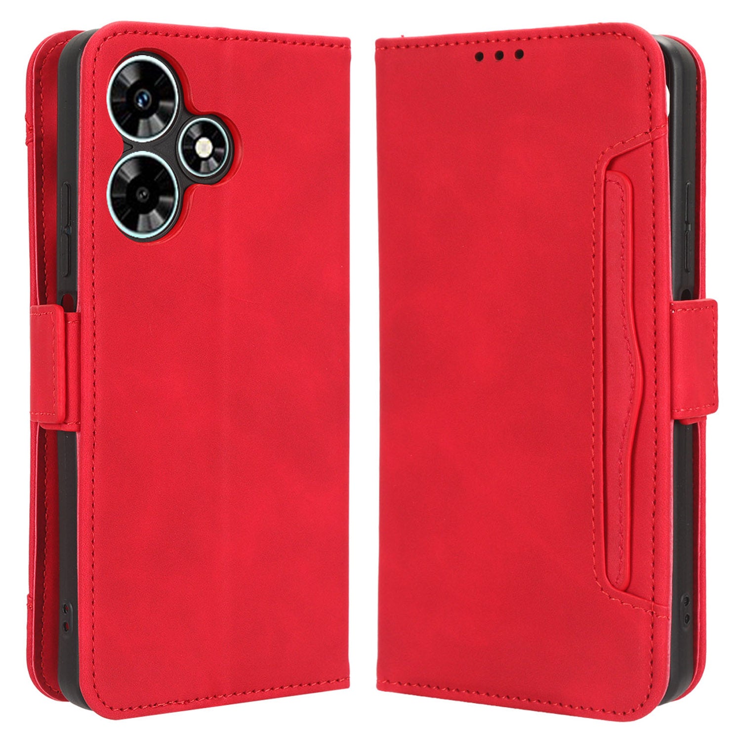For Infinix Hot 30 Play Flip Stand Leather Phone Case Multiple Card Slots Wallet Cover