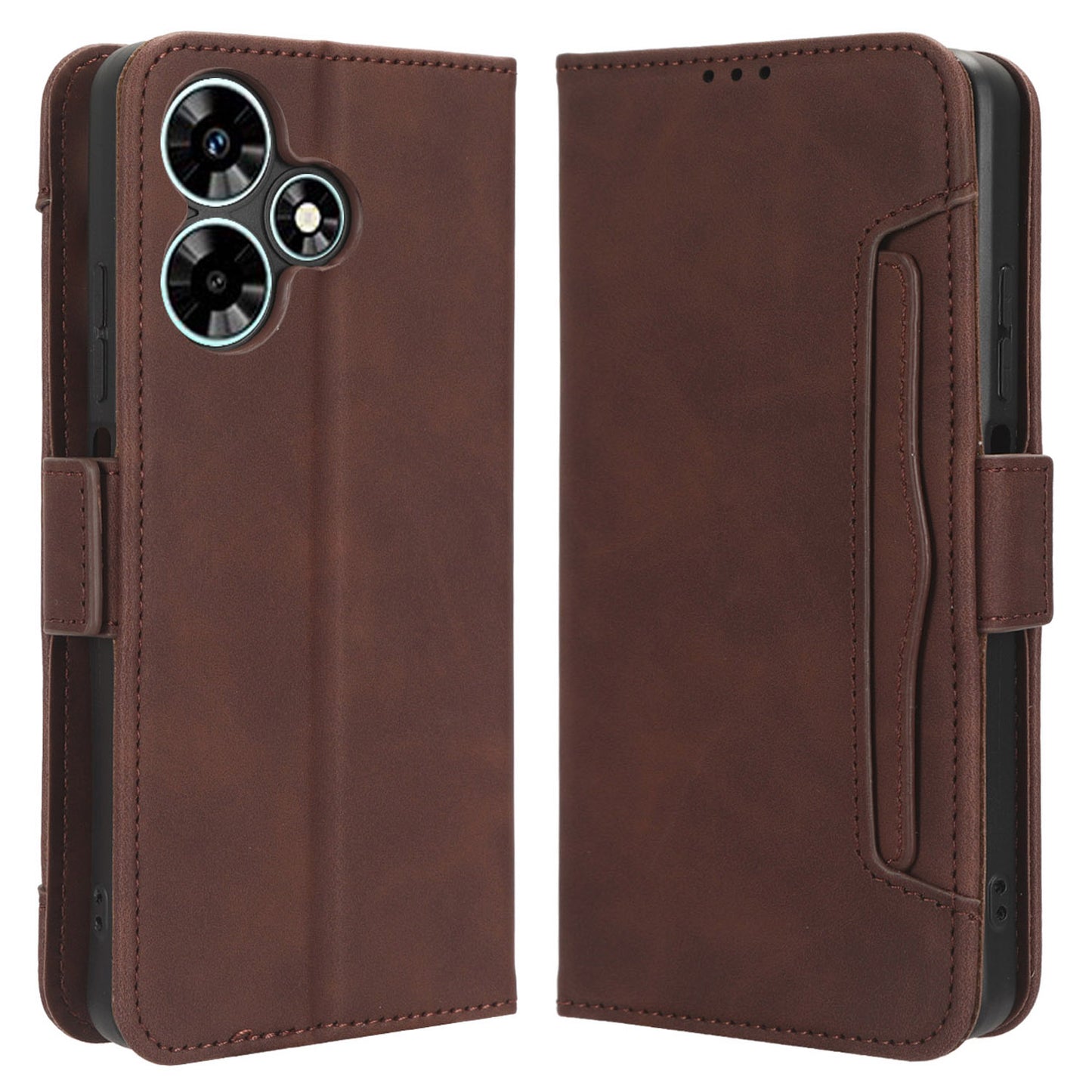 For Infinix Hot 30 Play Flip Stand Leather Phone Case Multiple Card Slots Wallet Cover
