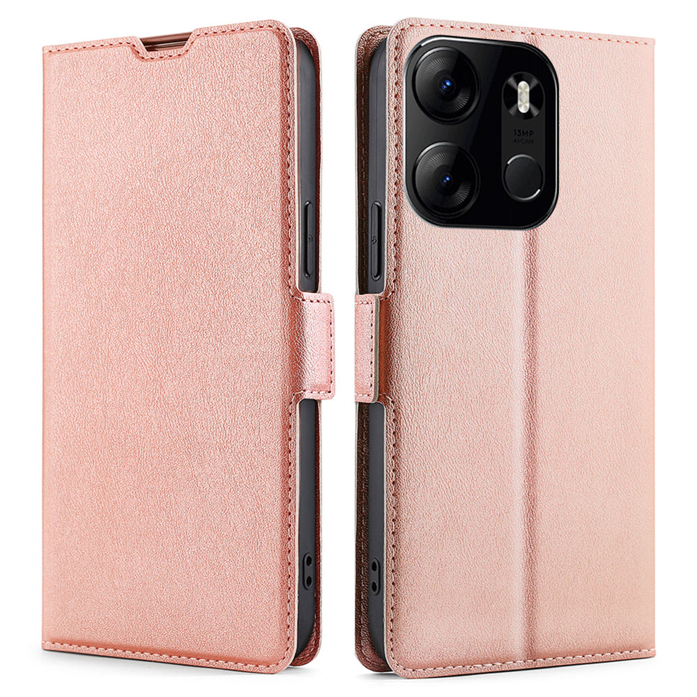 For Tecno Spark Go 2023 4G PU Leather Case with Card Slot Stand Flip Phone Cover