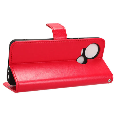 For Tecno Spark 10 5G PU Leather Crazy Horse Texture Phone Cover Flip Stand Wallet Case