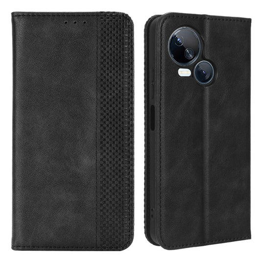 For Tecno Spark 10 5G PU Leather Phone Stand Case Wallet Retro Phone Cover