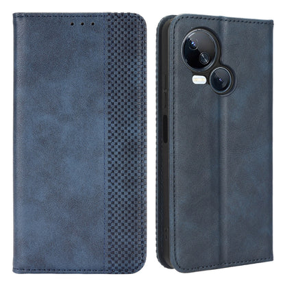 For Tecno Spark 10 5G PU Leather Phone Stand Case Wallet Retro Phone Cover