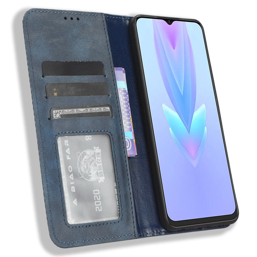 For Tecno Spark 10 5G PU Leather Phone Stand Case Wallet Retro Phone Cover