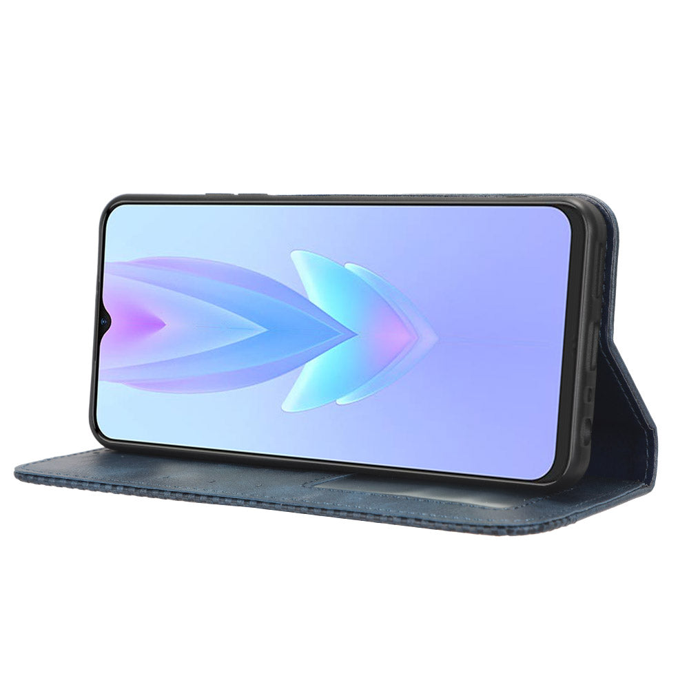 For Tecno Spark 10 5G PU Leather Phone Stand Case Wallet Retro Phone Cover