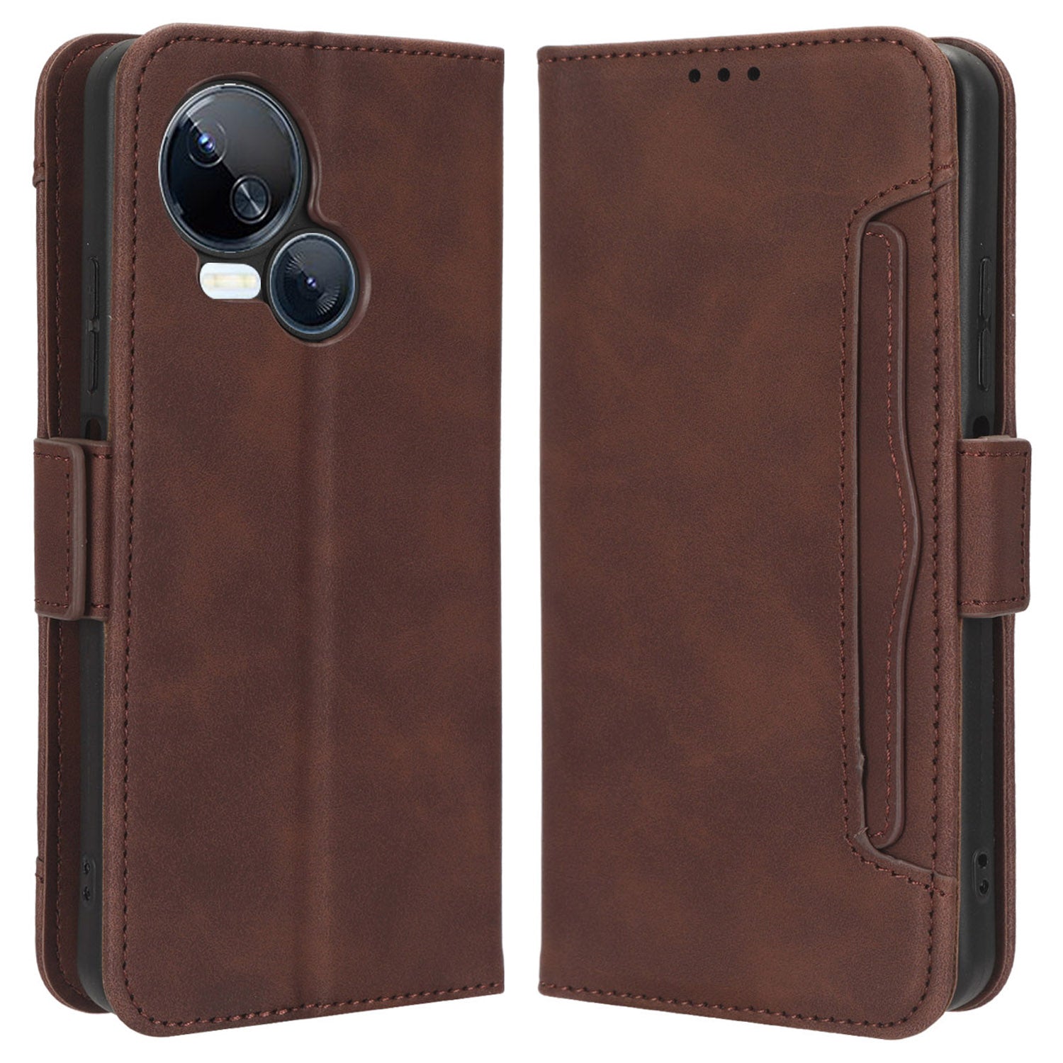 For Tecno Spark 10 5G Wallet Case with Multiple Card Slots PU Leather Stand Phone Cover