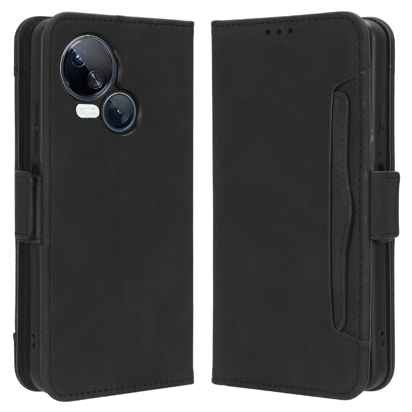 For Tecno Spark 10 5G Wallet Case with Multiple Card Slots PU Leather Stand Phone Cover